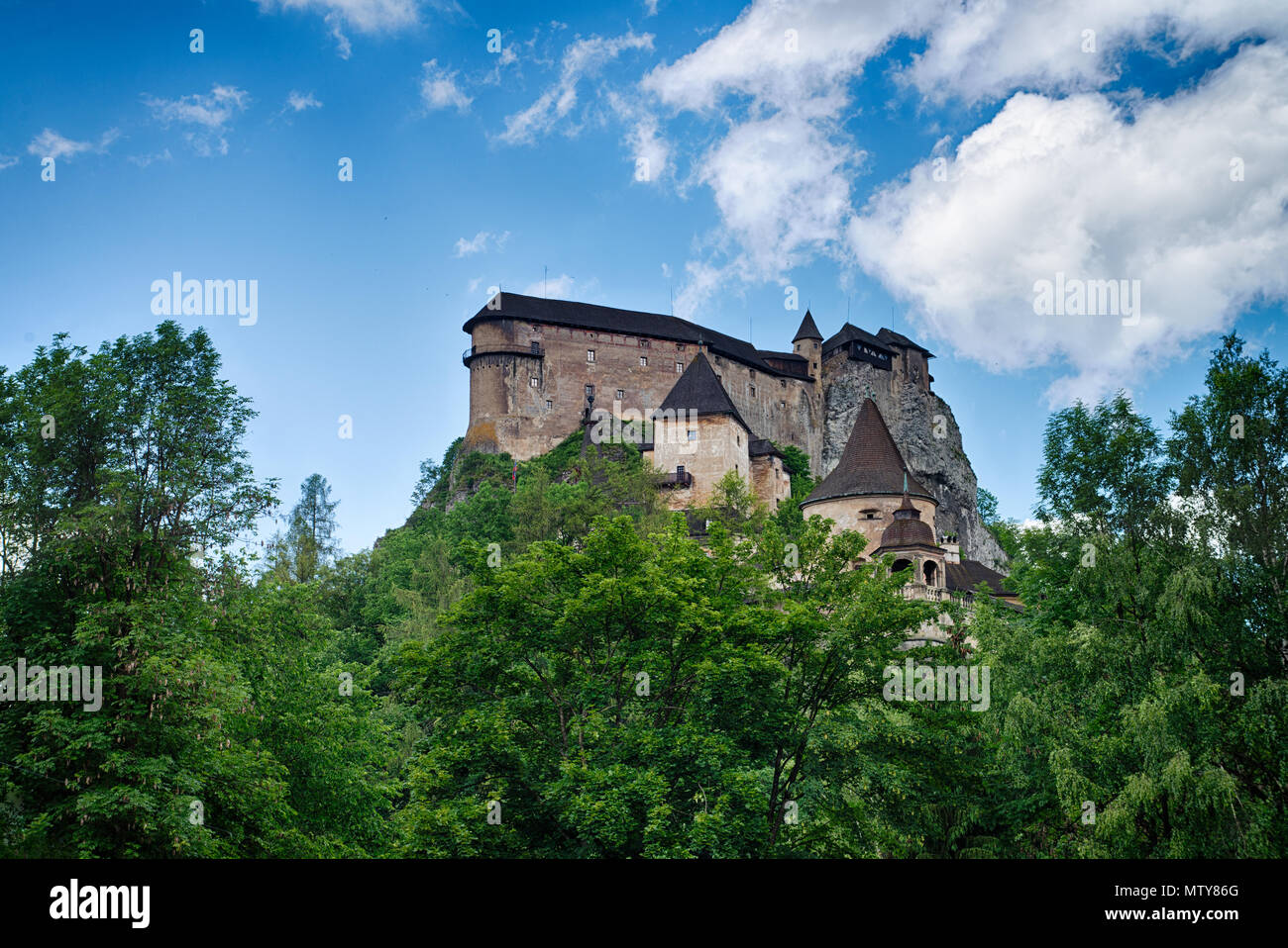 Burg von Orava Stockfoto