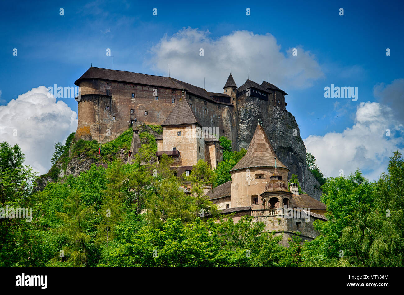 Burg von Orava Stockfoto