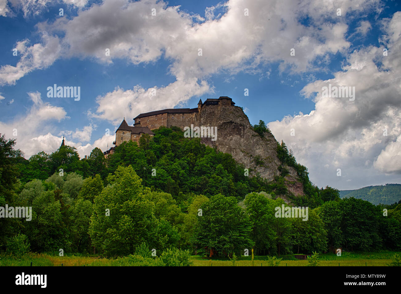 Burg von Orava Stockfoto