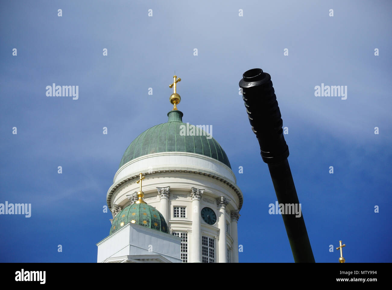 Finnische Streitkräfte 100 Festival unterwegs in Helsinki Stockfoto