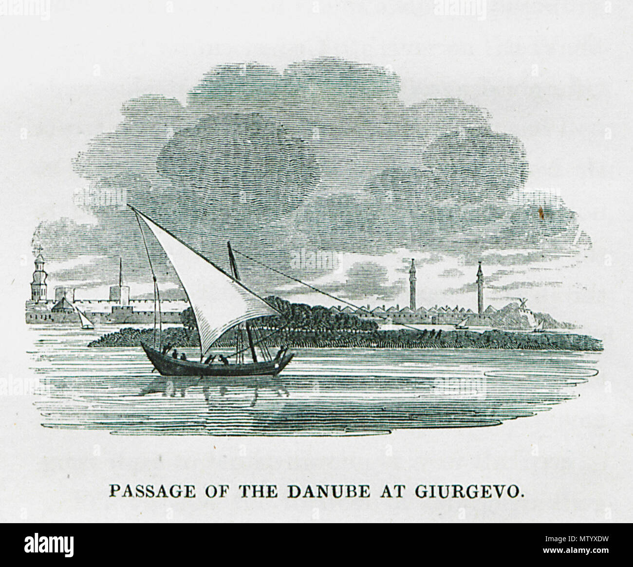 . Englisch: Passage der Donau bei Giurgevo- Frankland Charles Colville - 1829. 1829. Charles Colville Frankland (1792-1876) Beschreibung der Britischen Navy Officer und Traveller Datum der Geburt / Tod 1792 1876 Behörde: Q 50377333 VIAF: 74200938 GND: 100603157 469 Übergang von der Donau bei Giurgevo- Frankland Charles Colville - 1829 Stockfoto