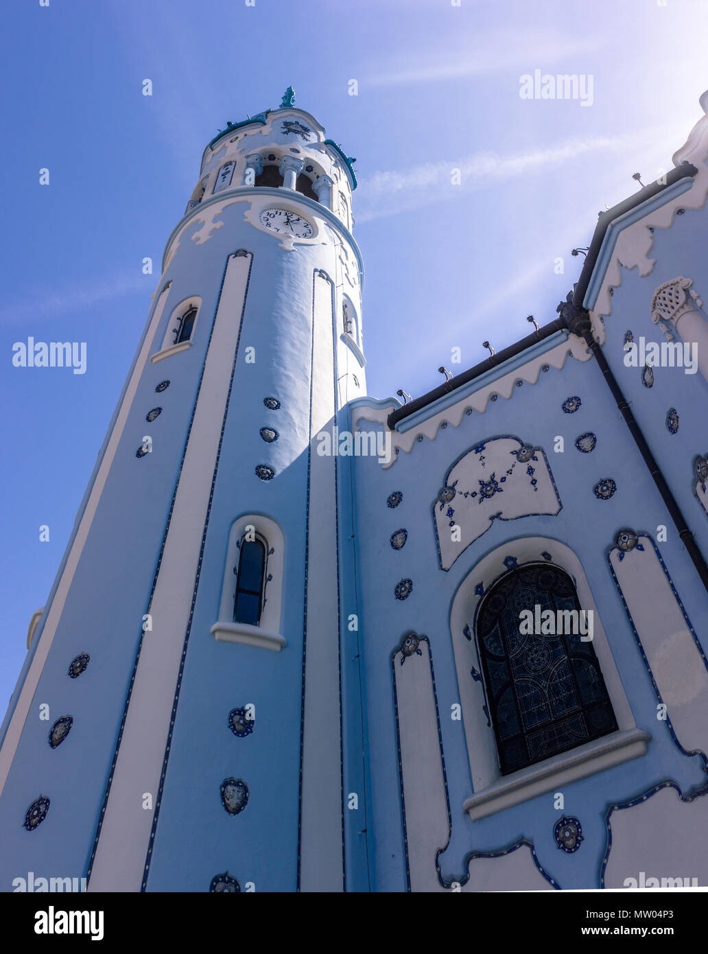 Kirche St. Elisabeth (Blaue Kirche), Bratislava, Slowakei. Stockfoto