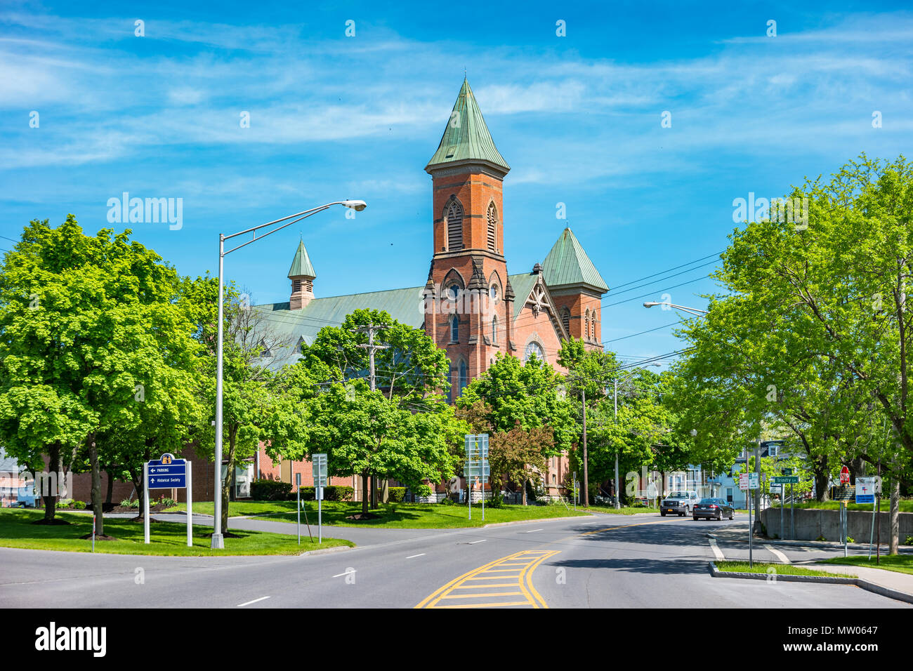First Presbyterian Church in Seneca Falls, New York State, USA. Stockfoto