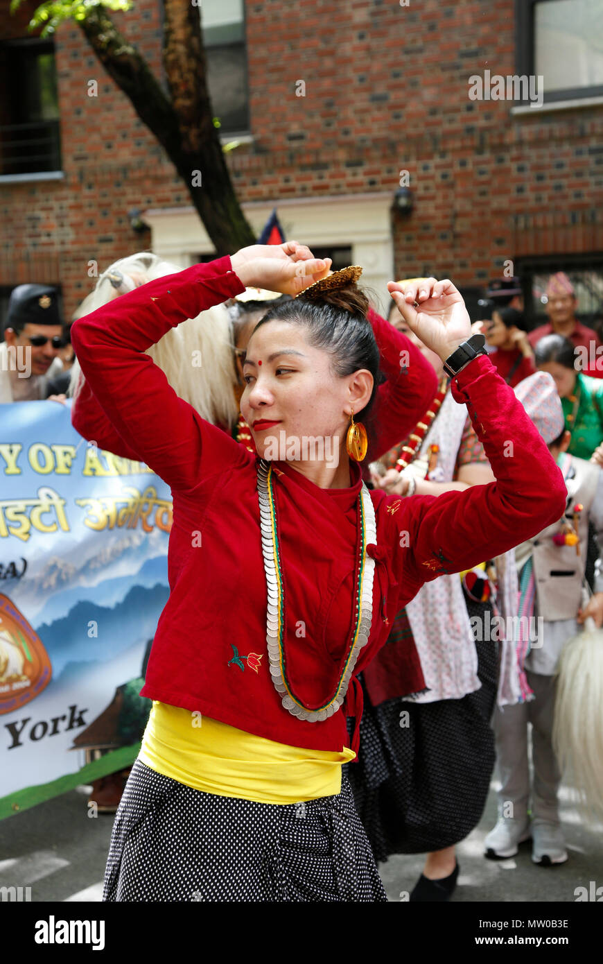 Nepal Day Parade 2018 in New York City. Stockfoto