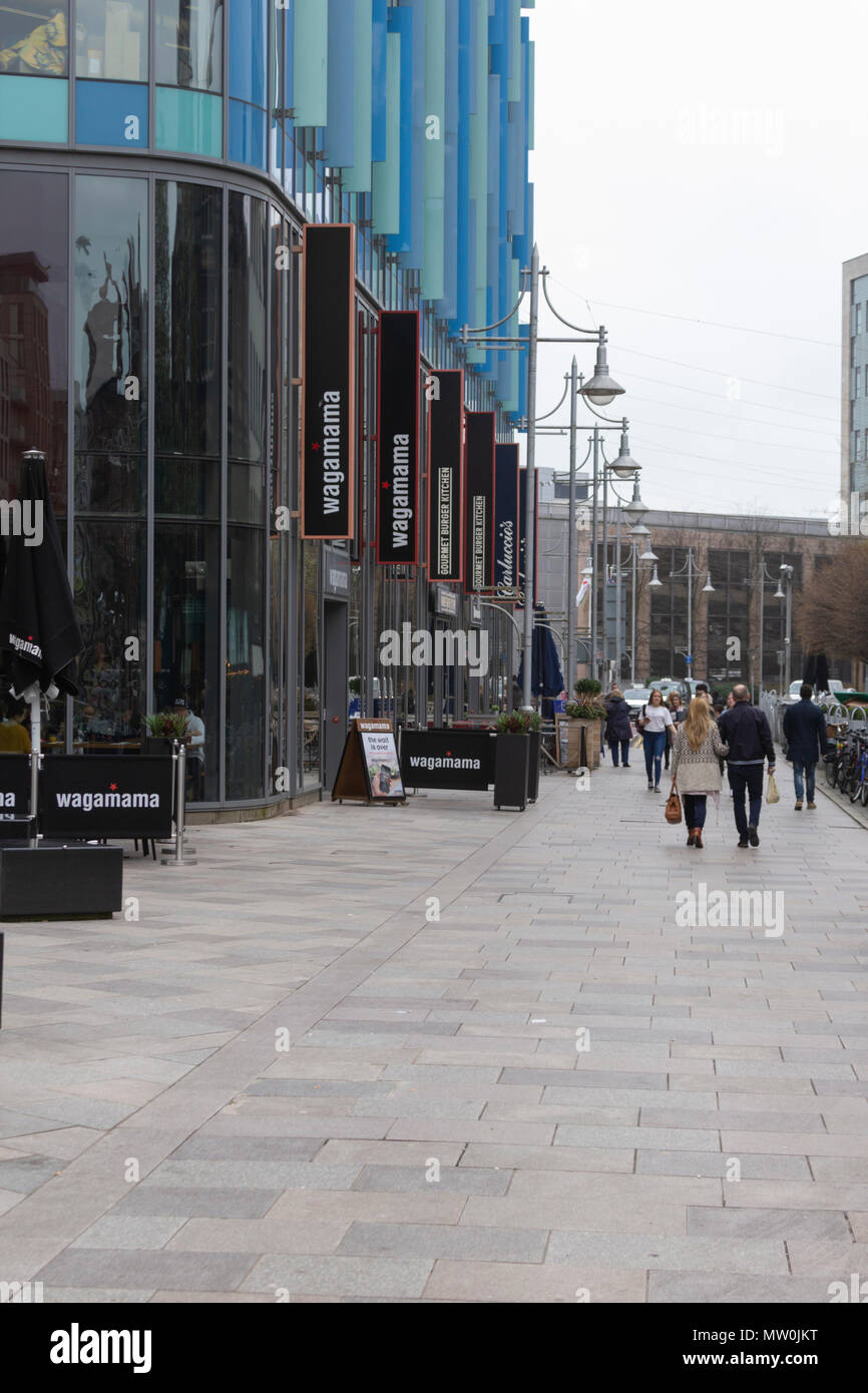 Wagamama, Cardiff, UK, Restaurant, Shopping, 2018. Stockfoto