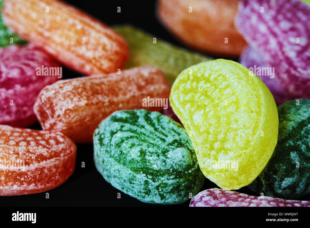 Candy Mix aus der Nähe helle essen Foto Stockfoto