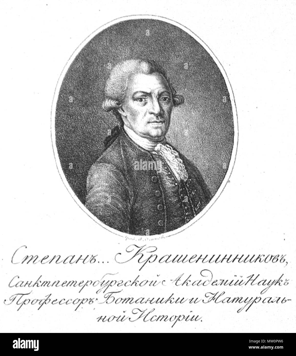 575 Stepan Petrowitsch Krascheninnikow Stockfoto