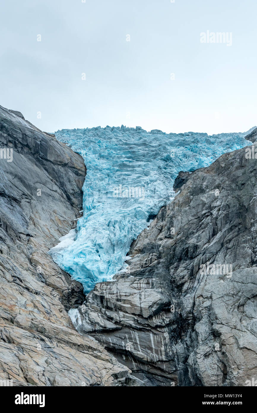 Gletscher immer kleiner Stockfoto