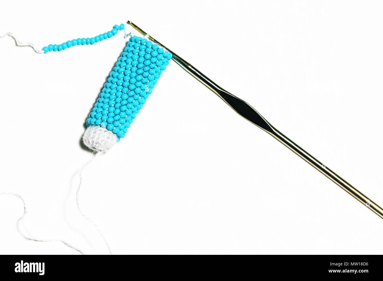 Perlen verschiedener Arten gemischt schließen Foto Stockfoto