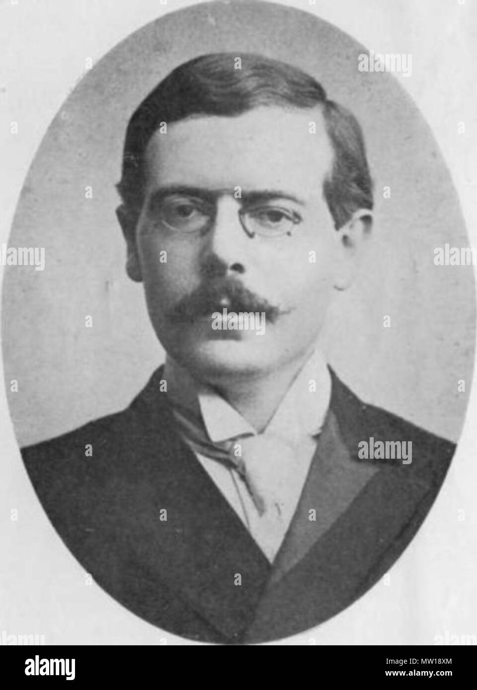 . Porträt der Amerikanischen (französische Sprache) dichter Stuart Merrill (1863-1915). zwischen ca. 1880 und ca. 1890. Unbekannt 578 Stuart Merrill - Porträt (junge) Stockfoto