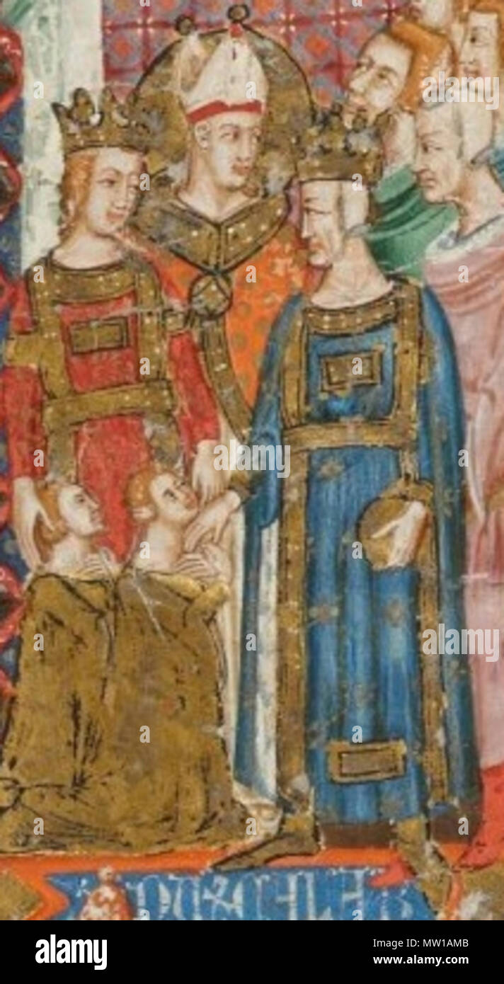 583 Synové Karla II z Anjou Stockfoto