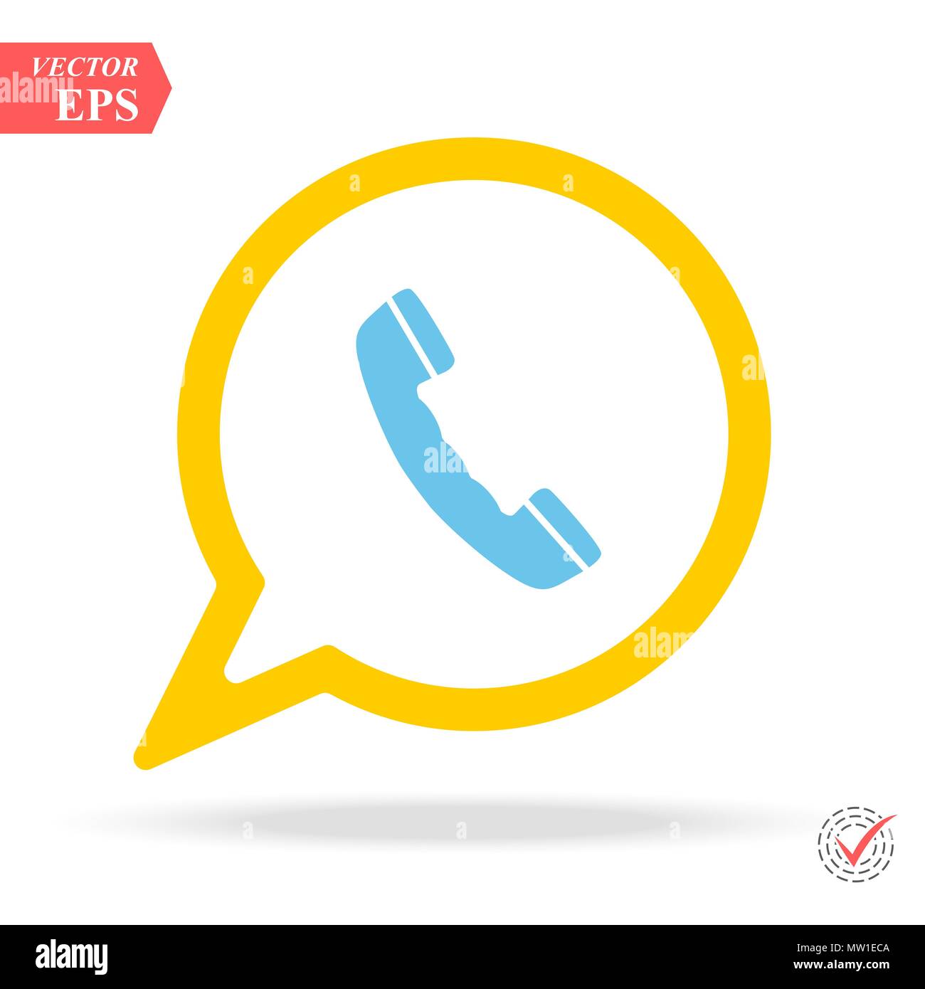 Vektor freundlich diskutieren Messaging auf dem Smartphone im flachen Stil. Junge und Mädchen Messaging Telefon Abbildung: Eps 10. Stock Vektor