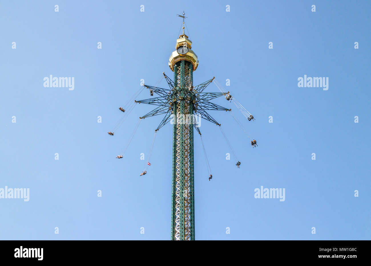 Wien Österreich kann. 26. 2018, vertikale Swing Prater. Stockfoto