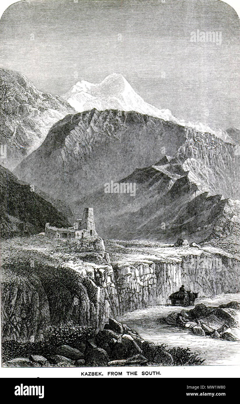 . Englisch: Reisen im zentralen Kaukasus und Basan: einschließlich Besuch in Ararat und Tabreez und Anstiege von Kazbek und Elbruz. 1869. Douglas William Freshfield (1845-1934) 613 Reisen im zentralen Kaukasus und Bash S.196 Stockfoto