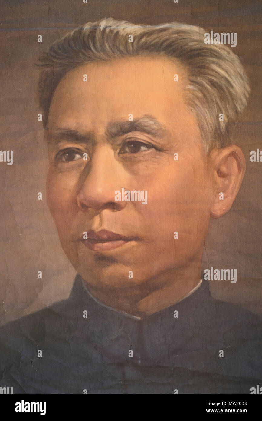 Altes Bild von Liu Shaoqi (1898-1969), chinesischer Revolutionär, Politiker und Theoretiker. Stockfoto