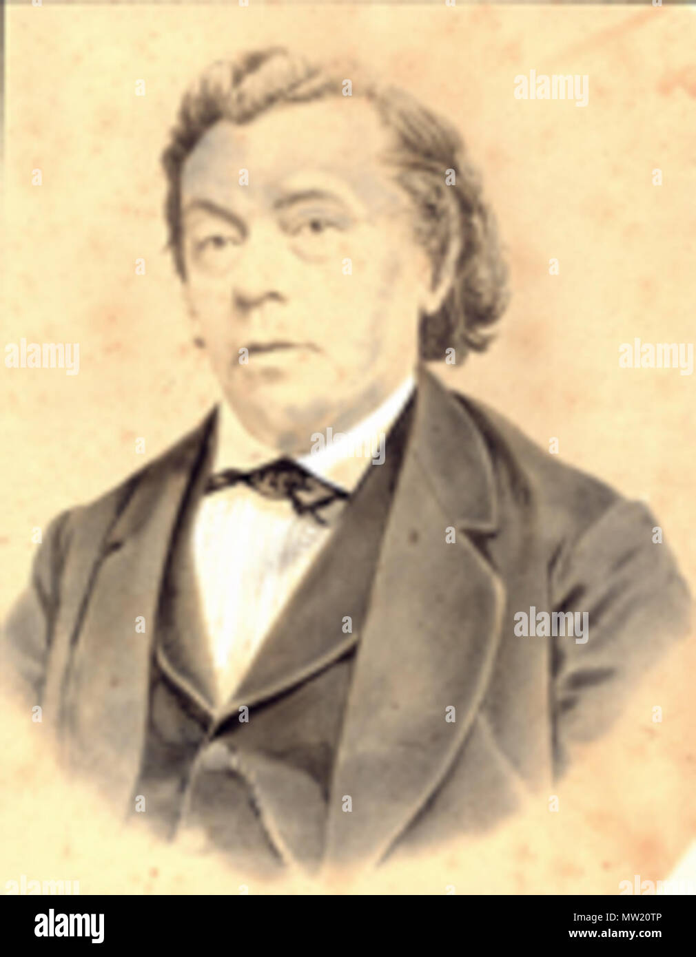 . Englisch: Foto von Volkert Simon Maarten van der Willigen (1822-1878), deutscher Wissenschaftler, Professor und Leiter des physikalischen Kabinett Teylers Museum. Vor 1878. Unbekannt 636 Volkert Simon Maarten van der Willigen (KNAW) Stockfoto