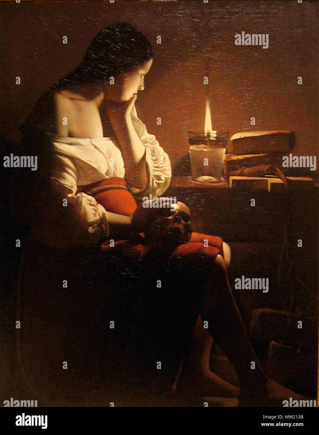 . Magdalena mit den rauchenden Flamme. Georges de La Tour (Frankreich, Vic-sur-Seille, 1593 - 1652) Die Magdalena mit den rauchenden Flamme, ca. 1638-1640 Malerei, Öl auf Leinwand, 46 1/16 x 36 1/8 in. (117 x 91.76 cm) Gabe des Ahmanson Foundation (M. 77.73) Wikipedia Kunst im Los Angeles County Museum der Kunst dieses Foto von Los # M. 77.73 im Los Angeles County Museum der Kunst beigetragen, unter dem Namen "Artefakte" als Teil der Wikipedia Kunst Projekt im Februar 2009 liebt, liebt. Los Angeles County Museum der Kunst das ursprüngliche Foto auf Flickr von Beesnest McClain getroffen wurde - Bitte fügen Sie eine Stockfoto