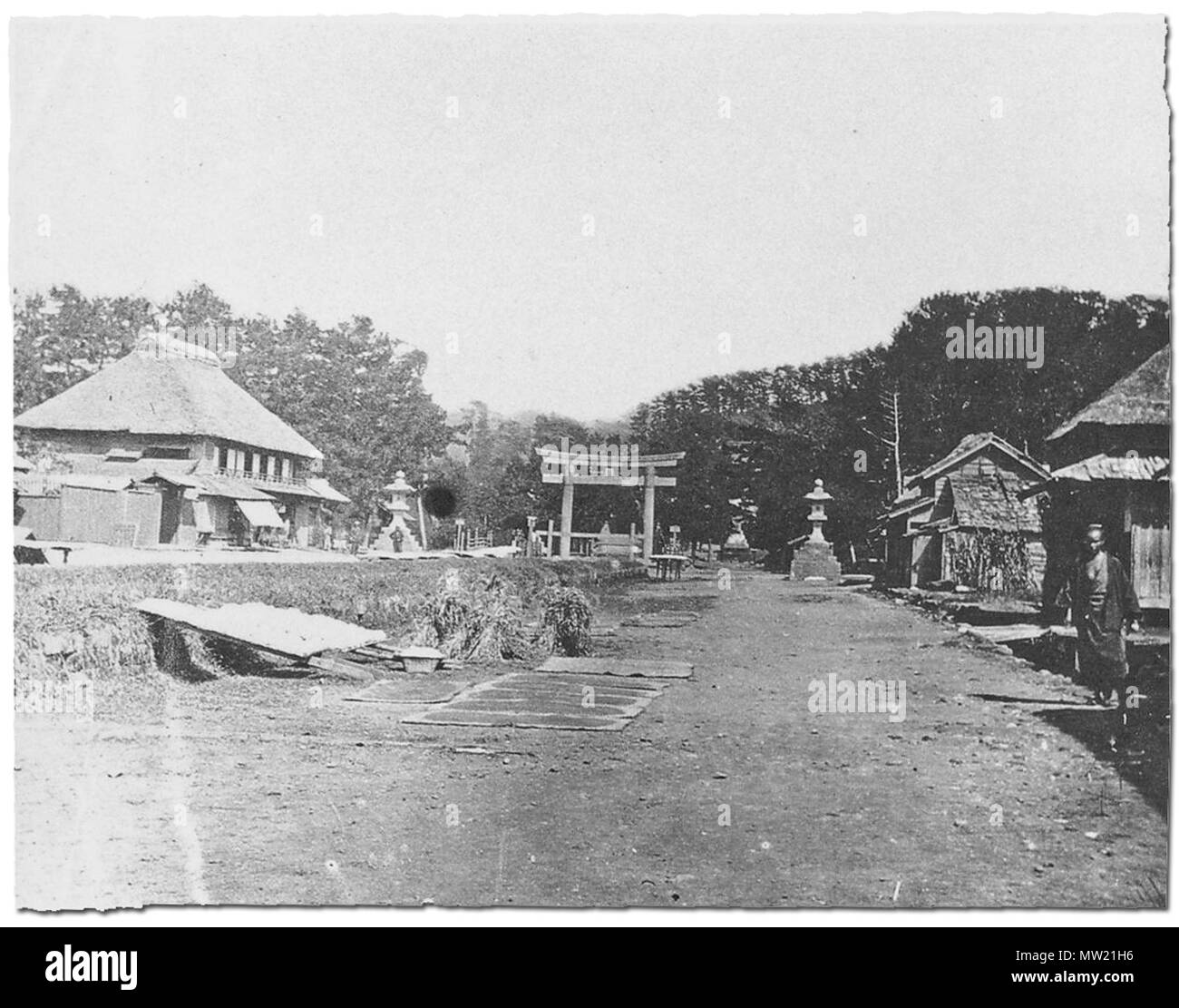 . Wakamiya Oji in Kamakura, Ende der Edo Zeit. ca. 1850. Unbekannt 640 Wakamiya-Oji Stockfoto