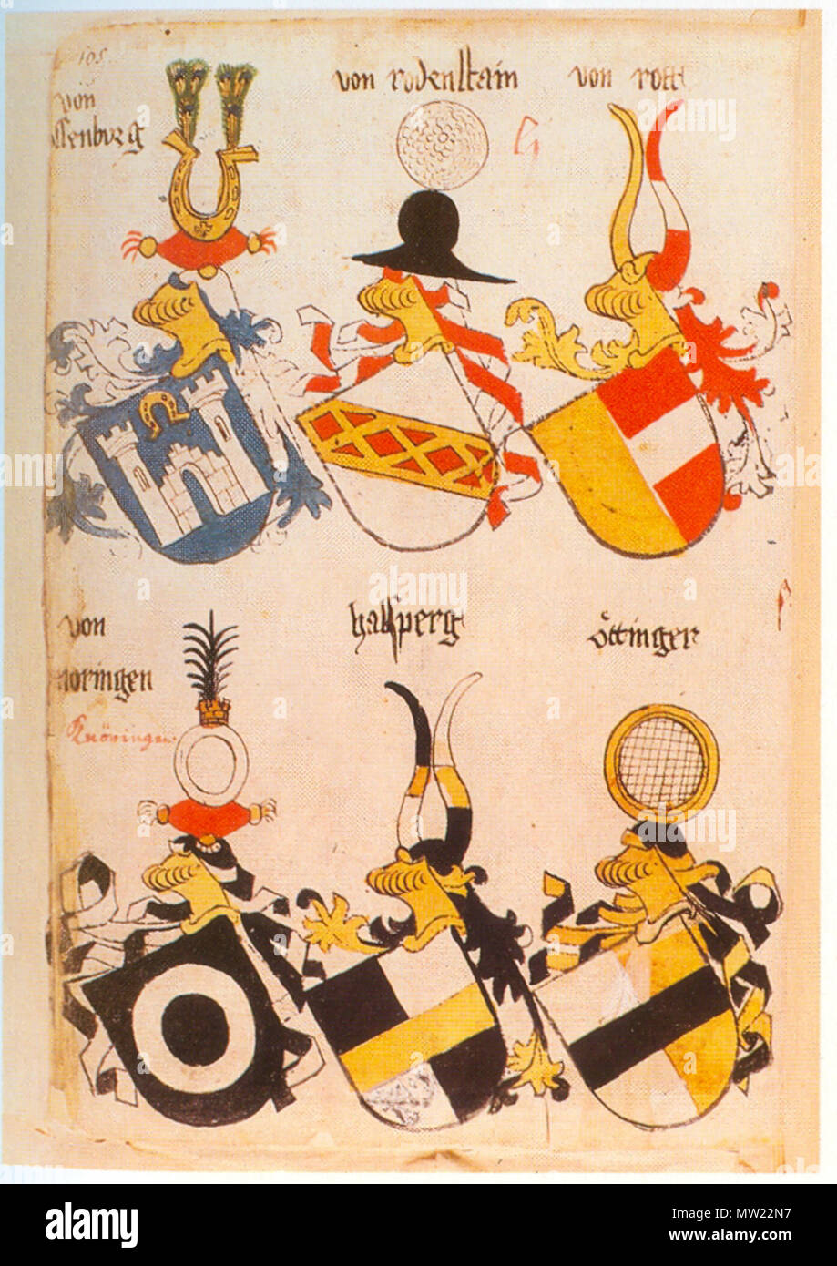 . Ingeram-Codex der ehemaligen Bibliothek Cotta von/.. ssenburg (Eyssenburg) von rodenstain von Rott von/noringen [668] Knöringen halsperg öttinger Ingeram Codex 105 Stockfoto