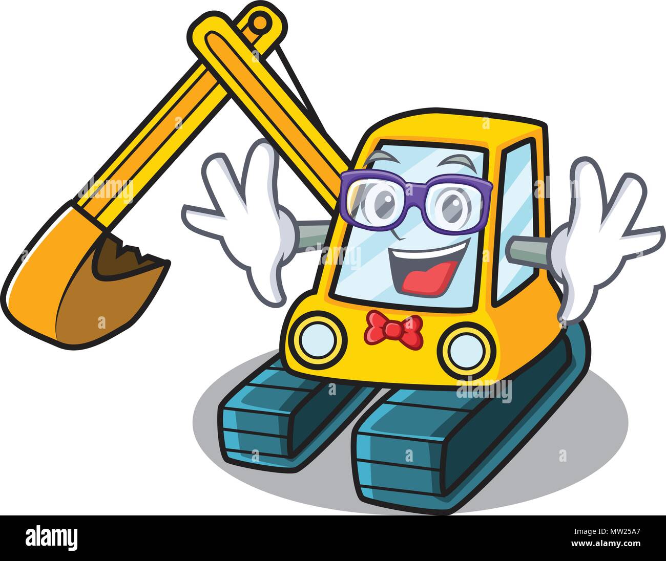 Geek bagger Charakter Cartoon Stil Stock Vektor