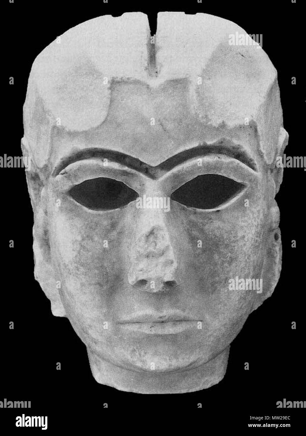 . Uruk Marmor Kopf. ca. 3000 v. Chr.. Anonym 622 UrukHead Stockfoto