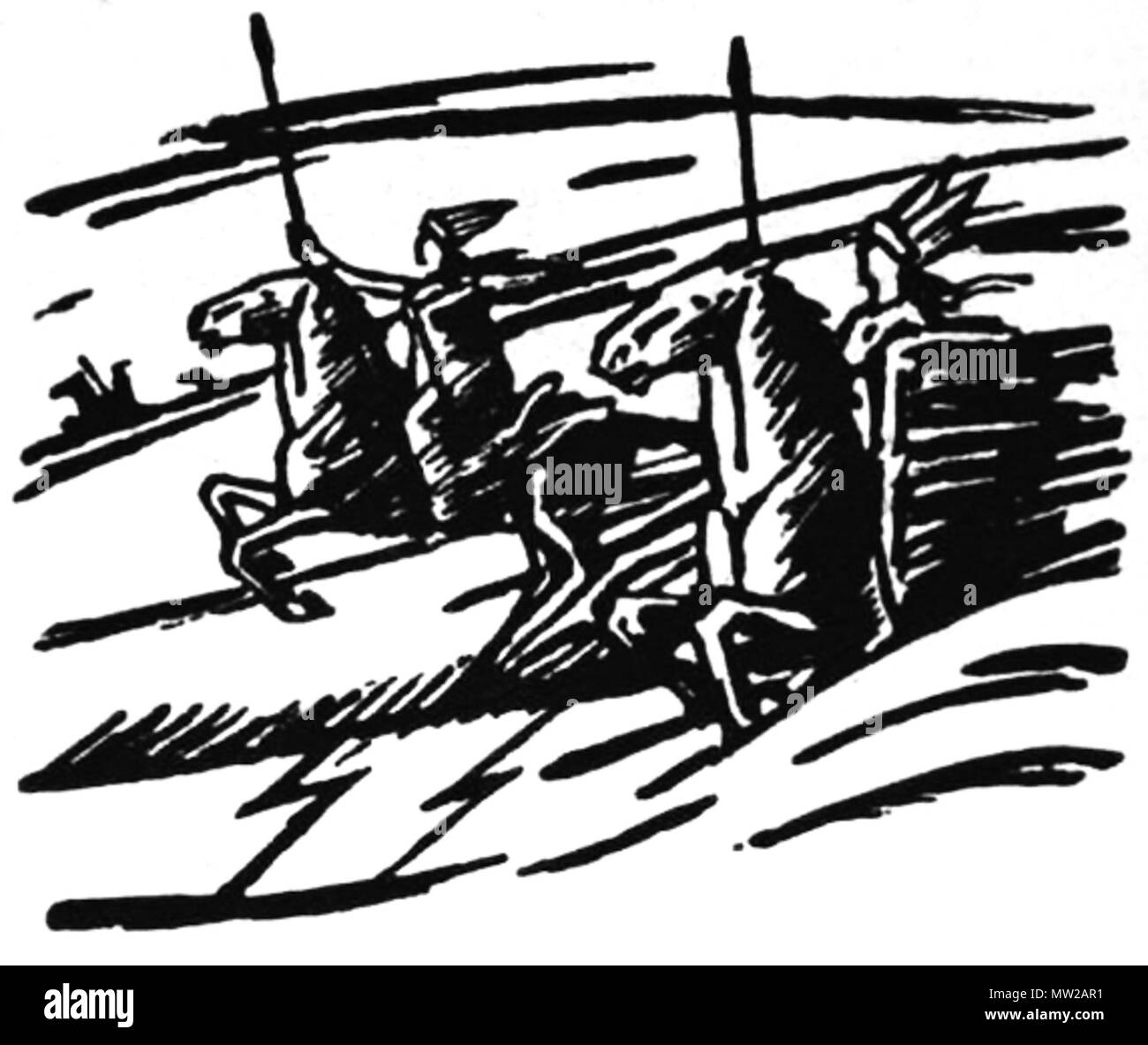 . Englisch: eine Darstellung der walküren (1919) von Robert Engels. Titel, die nicht in Arbeit ist. Von "walküren von Robert Engels' durch Skadinaujo bearbeitet (Talk · contribs) auf einem weißen Hintergrund. Im Jahr 1919 veröffentlicht. Robert Engels (1866-1920) 625 Walküre von Robert Engels (schwarz und weiß) Stockfoto