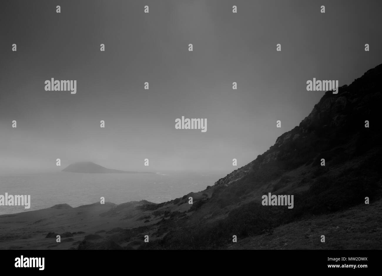 Bardsey Island nahe der Spitze der Halbinsel Lleyn, Gwynedd, Wales, Großbritannien Stockfoto