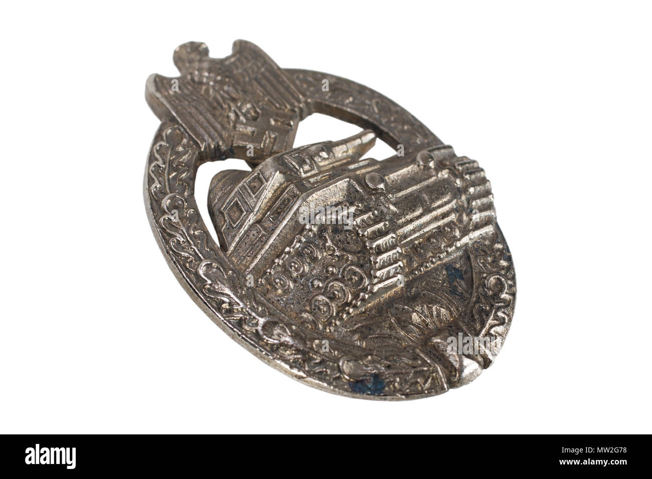 Allgemeine Tank Assault Badge - deutsche NS-Award auf der SS Camouflage einheitliche Stockfoto