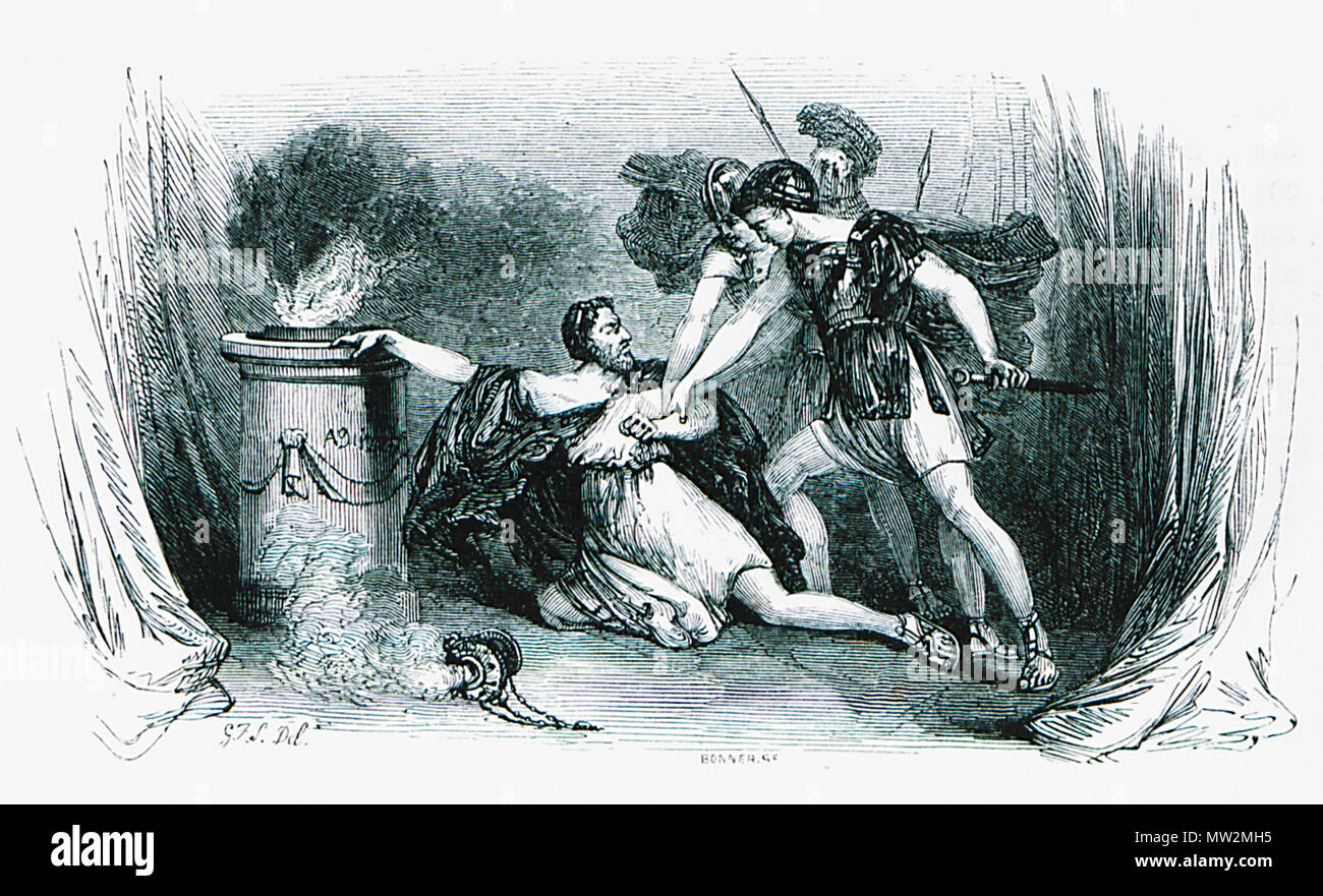 666 Ο Θηραμένης συλλαμβάνεται με του εντολή Κριτία - Wordsworth Christopher - 1841 Stockfoto