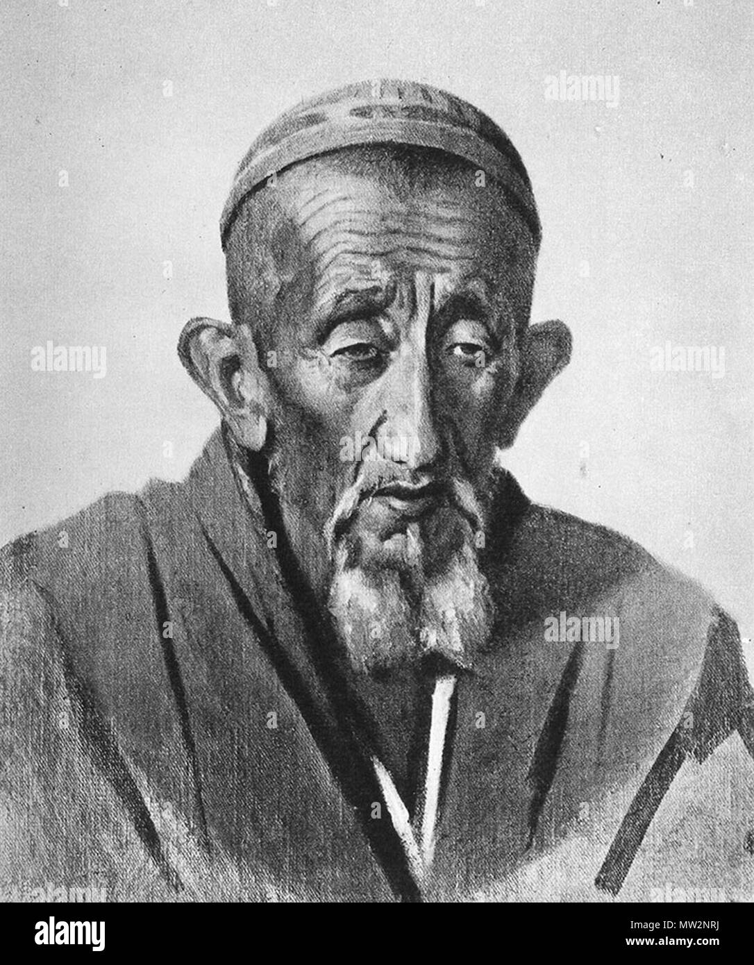 672 Верещагин Василий Васильевич (1842-1904) Кашгарец из Яркенда. Этюд. 1868 Stockfoto