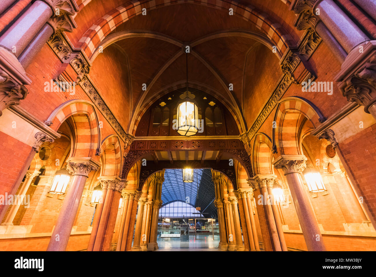 England, London, Kings Cross, St. Pancras Bahnhof Stockfoto