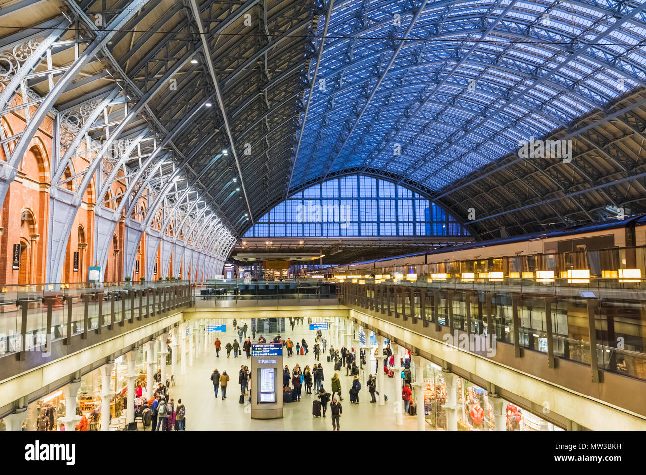 England, London, Kings Cross, St. Pancras Bahnhof Stockfoto