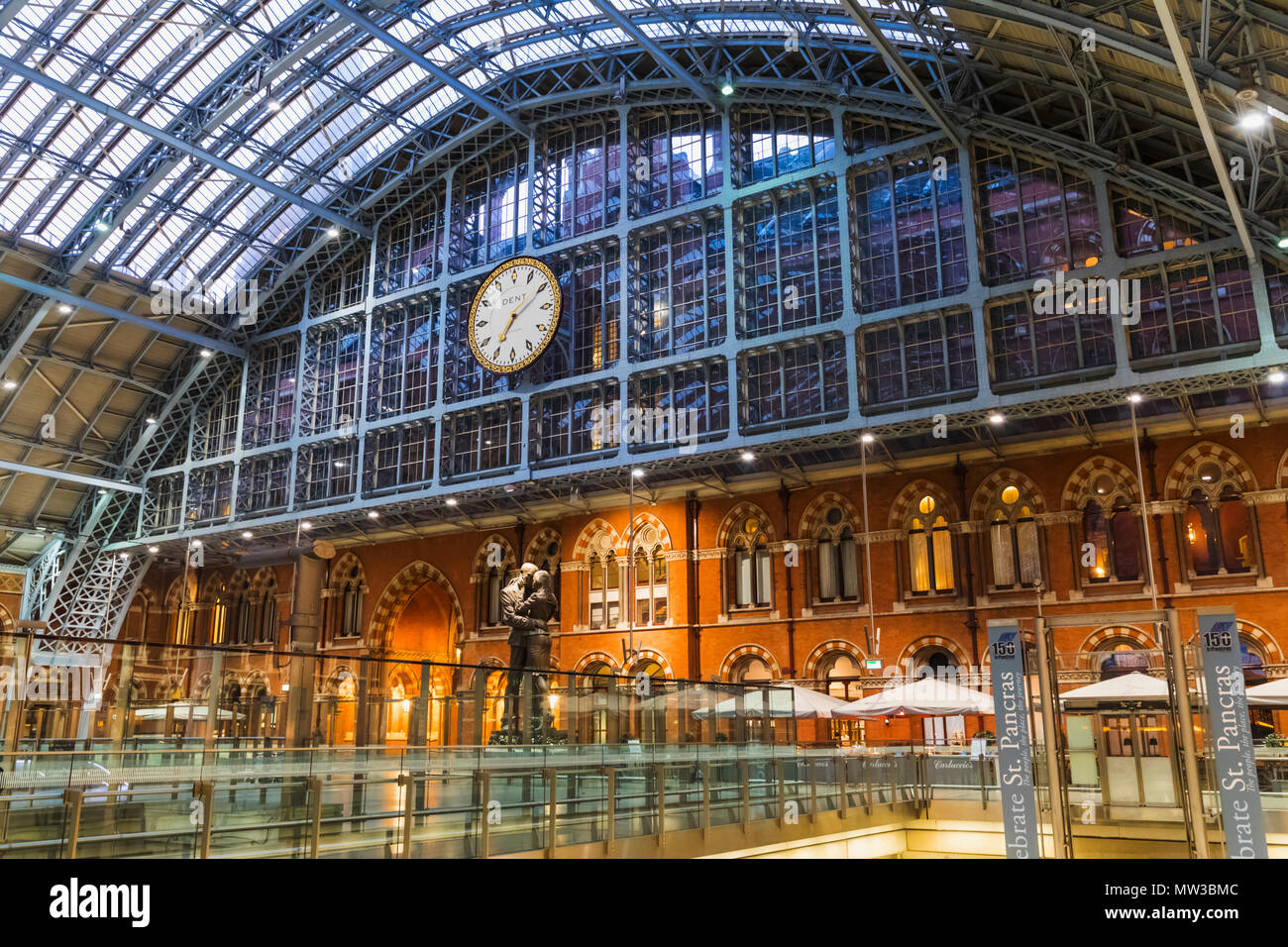 England, London, Kings Cross, St. Pancras Bahnhof Stockfoto
