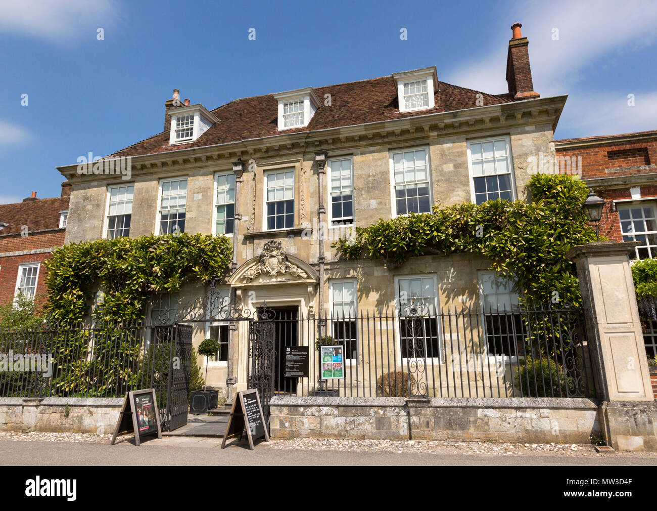 Achtzehnten Jahrhundert georgianische Architektur von Mompesson House, Kathedrale, Salisbury, Wiltshire, England, Großbritannien Stockfoto