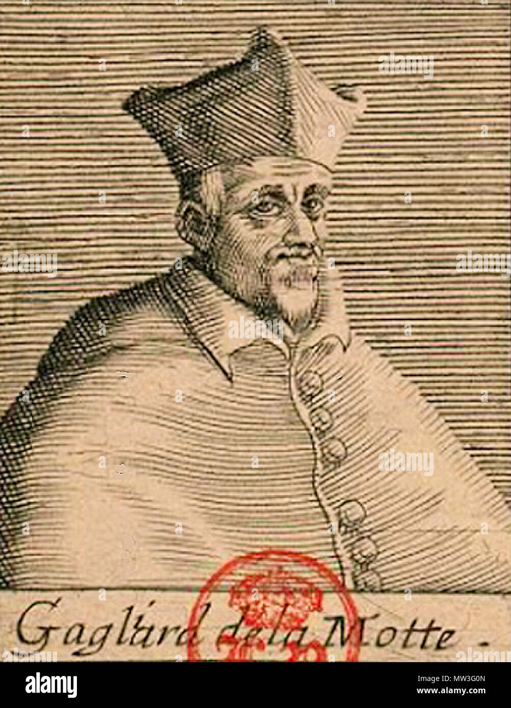 . Français: Kardinal Gaillard de La Motte Pressange. 14. April 2012. Cabinet de gravures de Louis-Philippe XIXe 233 Gaillard de La Motte Pressange Stockfoto