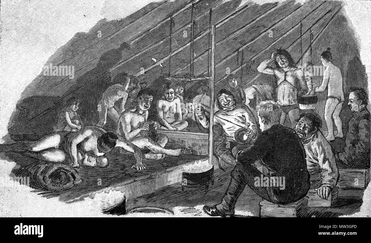 43 Ein Eskimo "zu Hause" Stockfoto