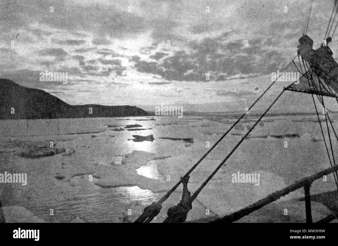 . Englisch: Eine arktische Morgen. 25. Juli 2011. Von einem Foto aus Cape Serdzekamen, Sibirien, von Dr. William J. Hamilton 462 Seite 97 - Kreuzfahrt von corwin Stockfoto