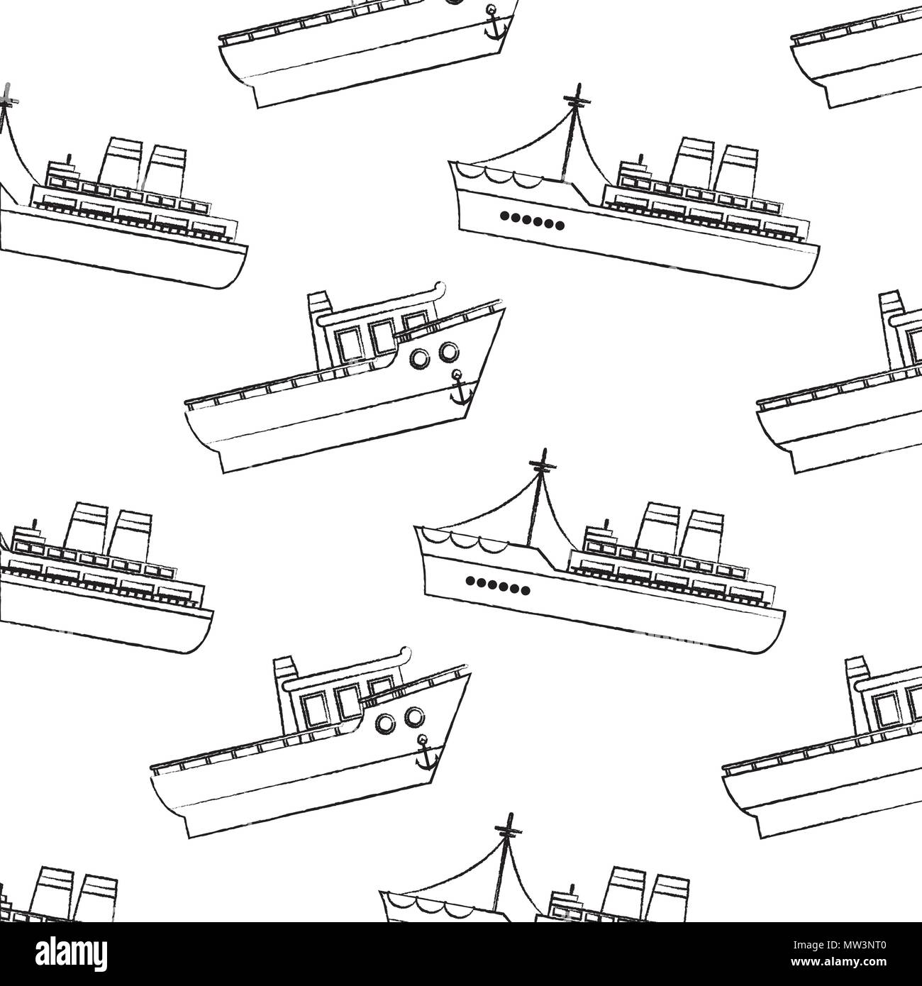 Grunge Schiff transport Meer Fahrzeug Hintergrund Stock Vektor
