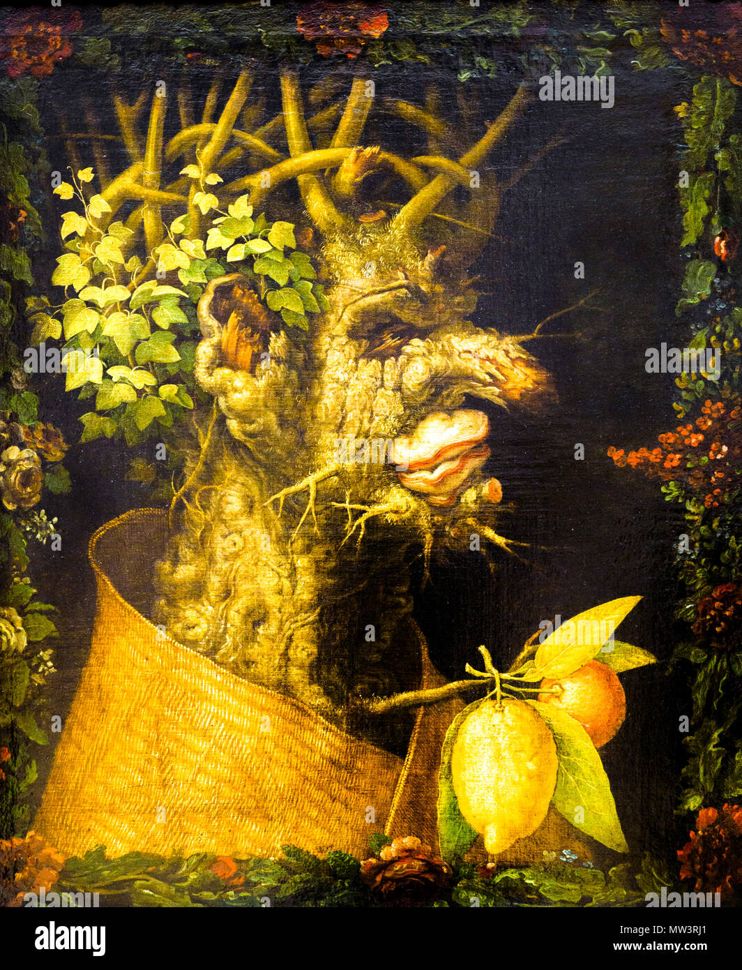 Winter (1573) von Giuseppe Arcimboldo (1527 - 1593) Stockfoto