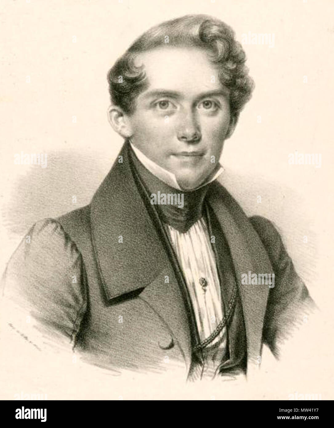 . Englisch: deutsche Opernsängerin Eduard Mantius (1806-1874). 1830. Unbekannt 391 Mantius Stockfoto