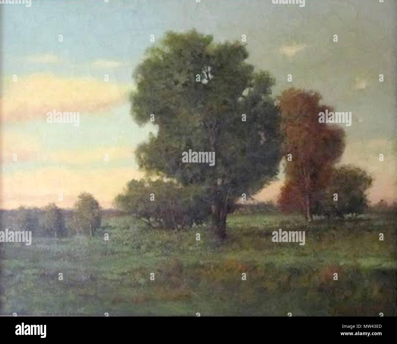 . Englisch: Öl auf Leinwand Malerei. ca. 1900 107 C.S. Von Dorion Sommer Tag Landschaft Stockfoto