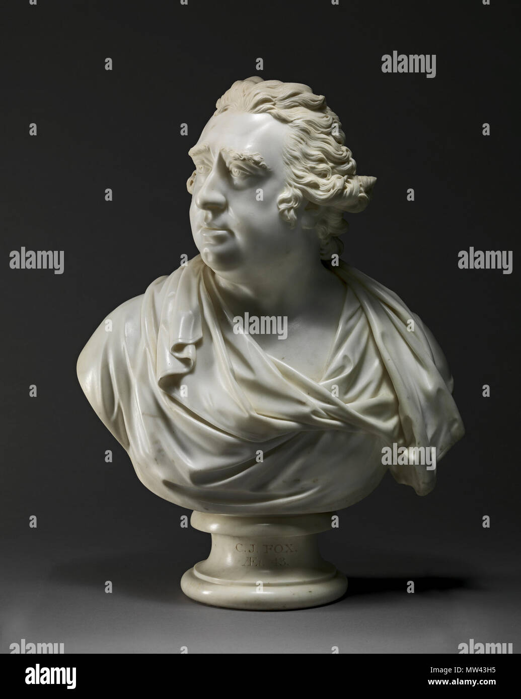 B 1977.14 .16 123 Charles James Fox von Joseph Nollekens 1792 Stockfoto B 1977.14 .16 123 Charles James Fox von Joseph Nollekens 1792 Stockfoto