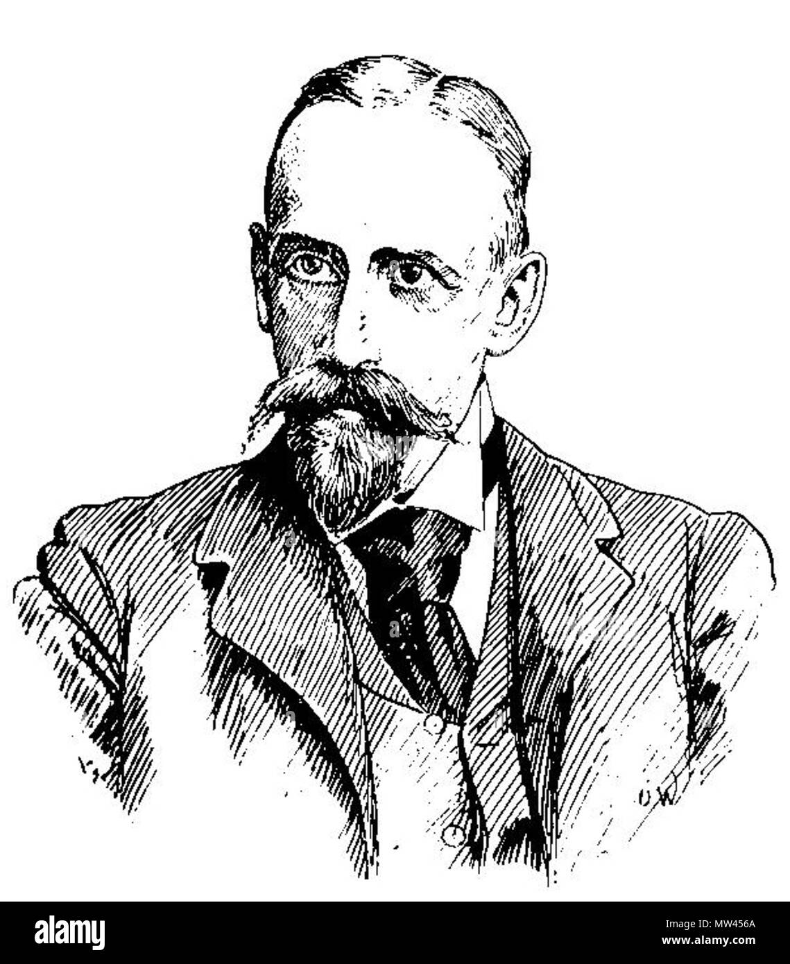 . Englisch: C.M. Norman-Hansen. 1899. A.B.-Bav. 107 C.M. Norman-Hansen Stockfoto