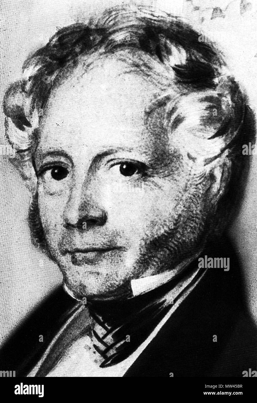 . Englisch: Gottlieb von Tucher, Portrait von Carl Hartmann. 19. Carl Hartmann 250 Gottlieb von Tucher von Carl Hartmann Stockfoto