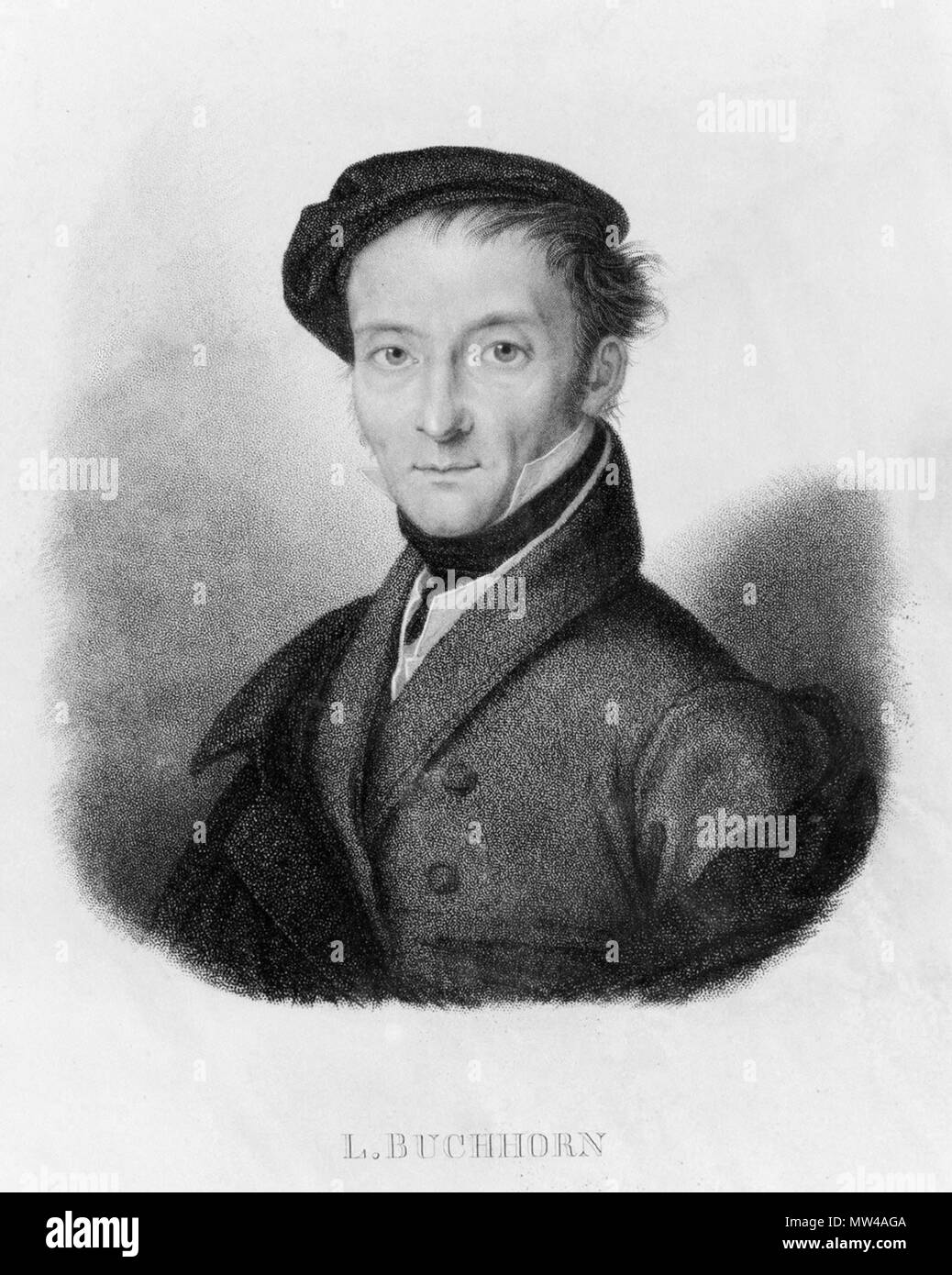 380 Ludwig Buchhorn (1770-1856) von Auguste Hüssener Stockfoto