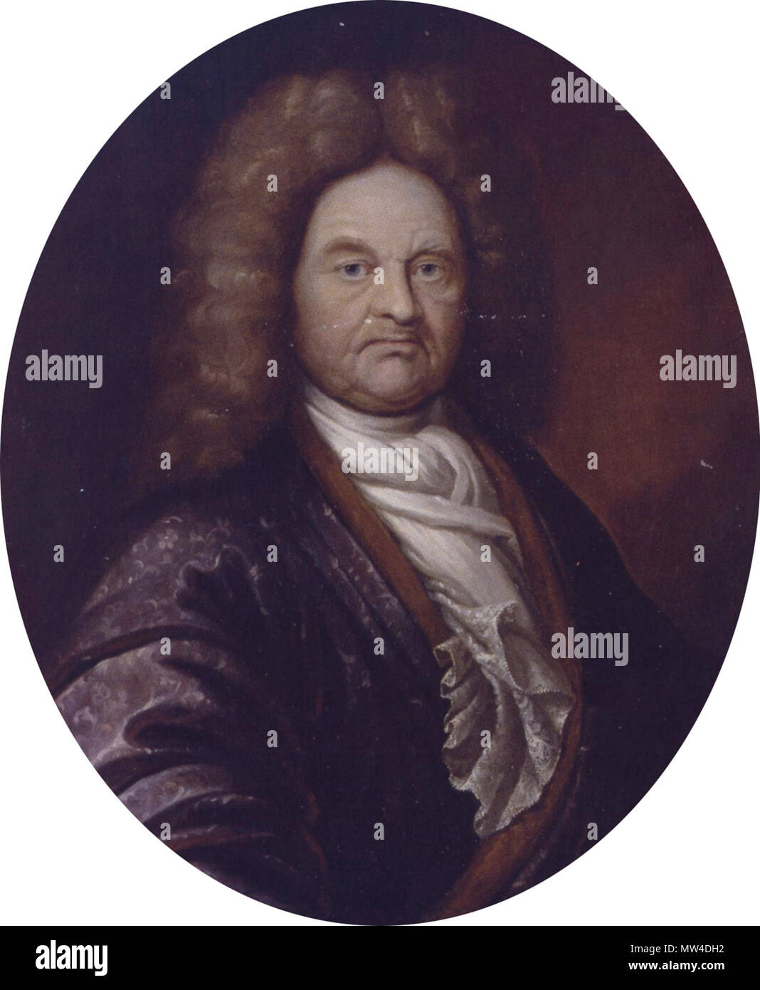 . Nederlands: portret van de Groninger burgemeester Wolter Wolthers (1630-1714). ca. 1695/1700. Hermannus toegeschreven Collenius (AAN) 652 Wolter Wolthers (1630-1714) Stockfoto