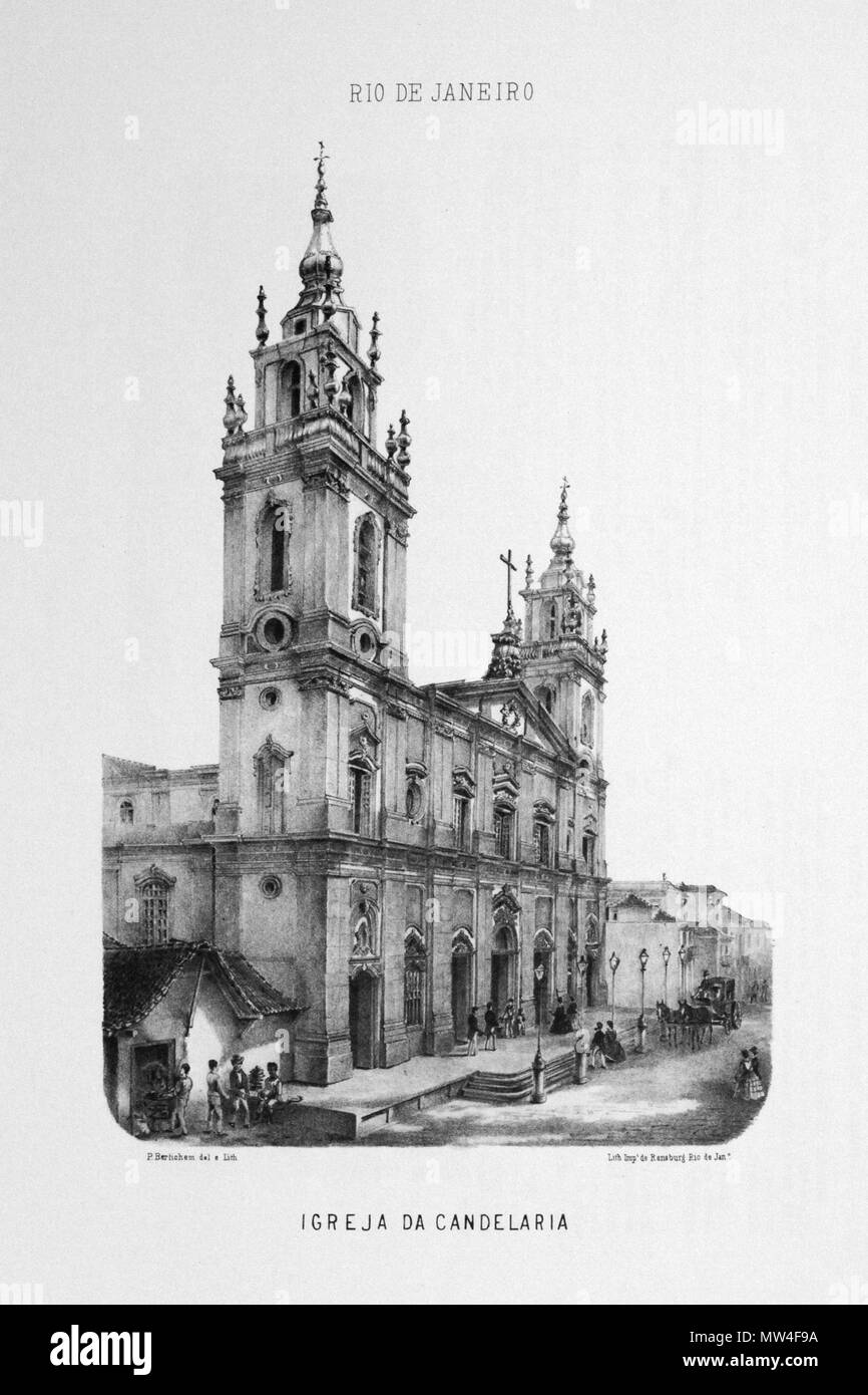 82 Bertichem 1856 Igreja da Candelária Stockfoto