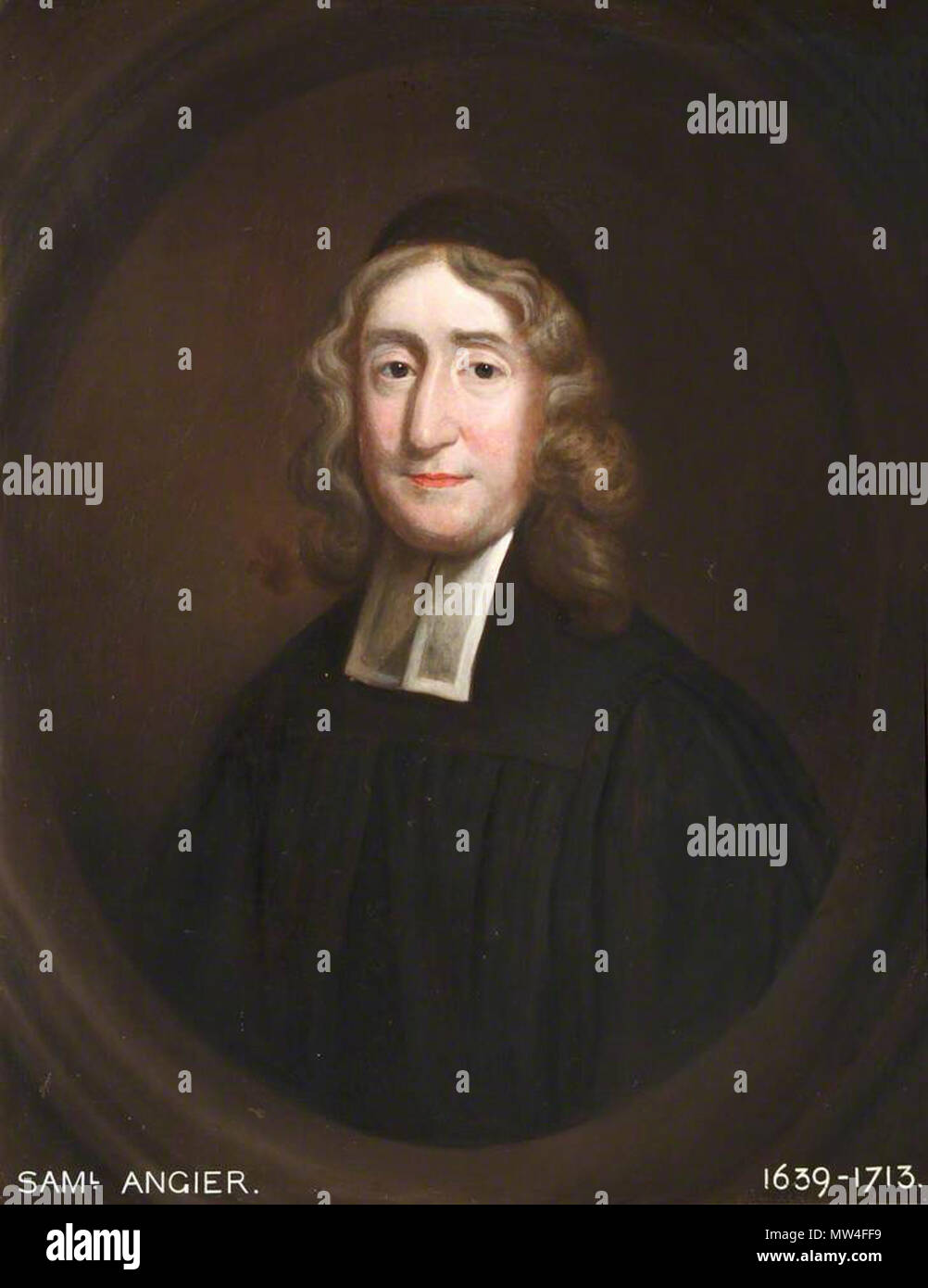 . Samuel Angier (1639-1713). Datum unbekannt 540 Samuel Angier Stockfoto