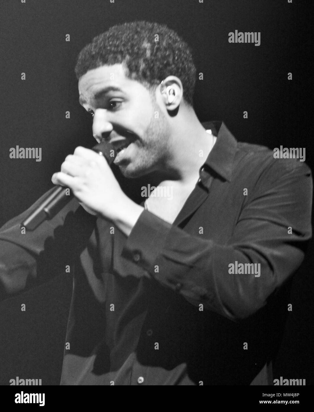 Liverpool, UK, US Sänger Drake führt heraus Masse an der Liverpool Echo Arena Credit Ian Fairbrother/Alamay Stockfotos zu verkaufen Stockfoto