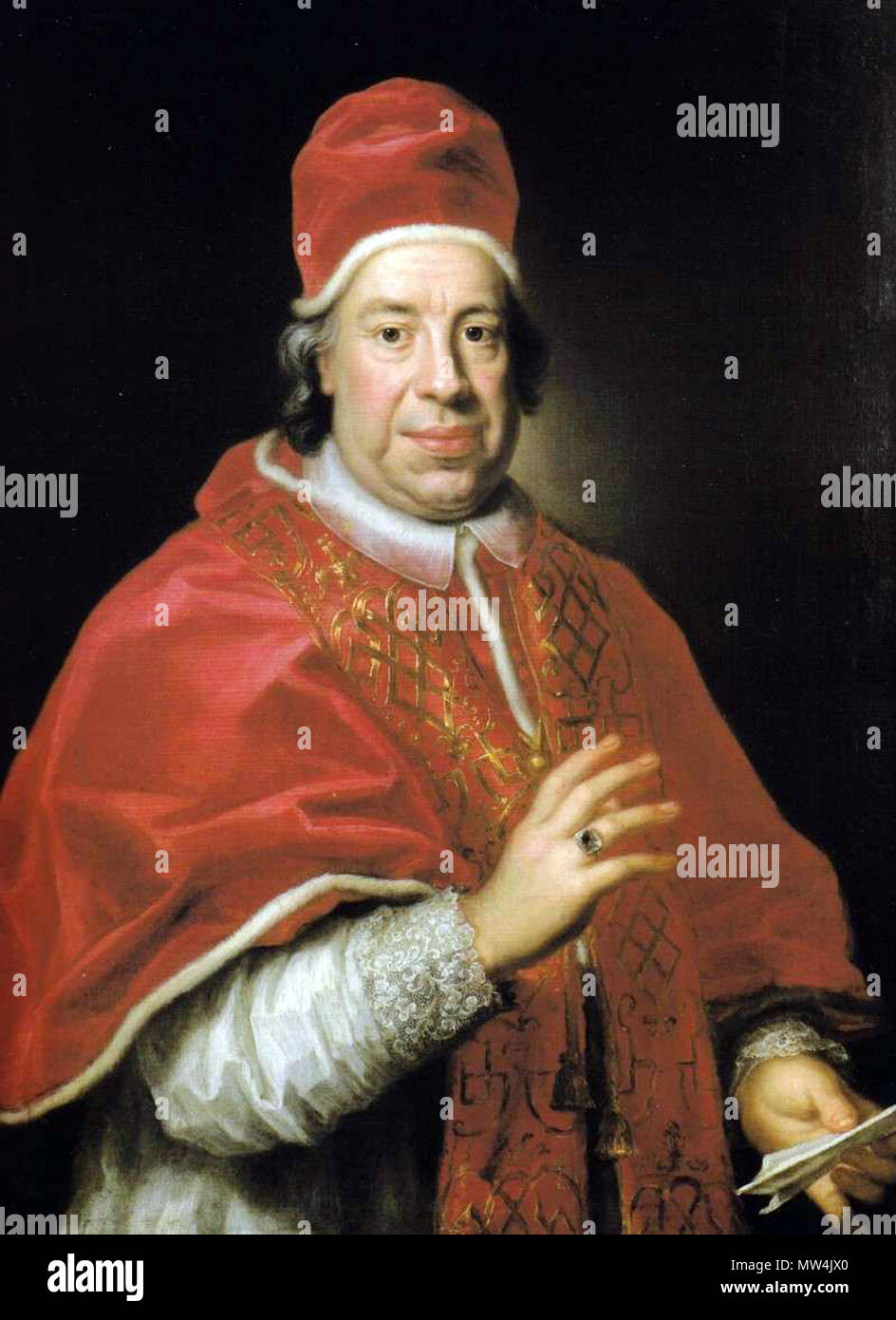 . Porträt von Papst Innozenz XIII (1655-1724) 671 InnocientXIII Stockfoto